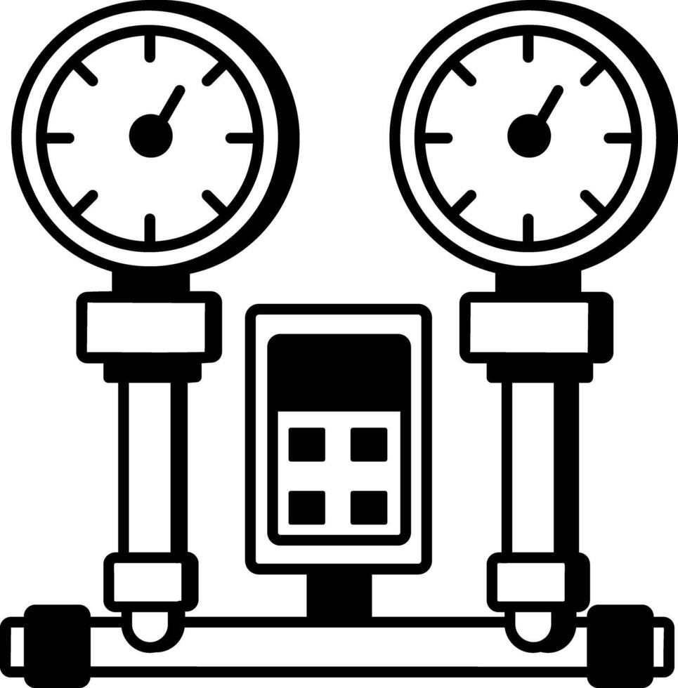 A sketchy style icon showing a gas controller vector