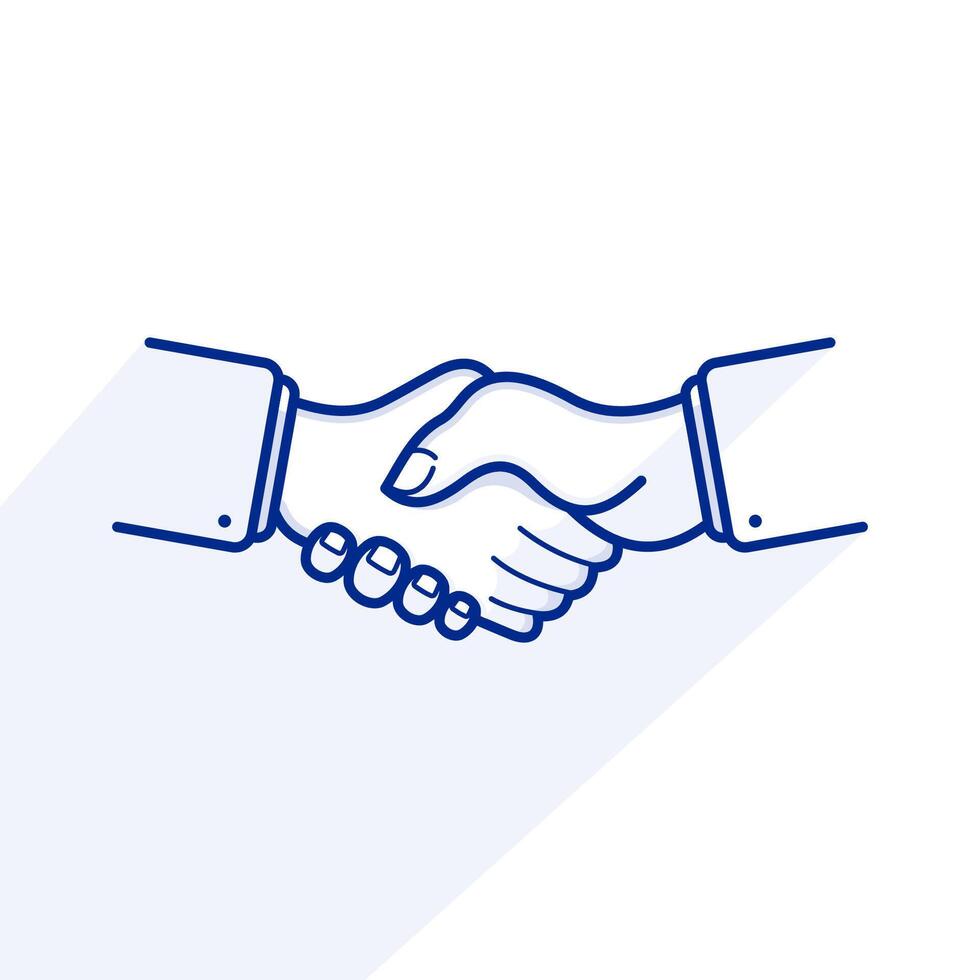 Handshake Illustration template vector