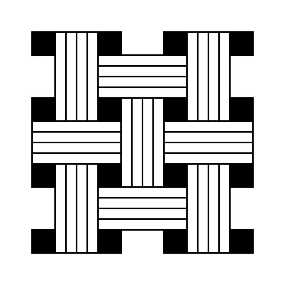 Symmetrical Geometric Design Illustration. This is a black and white illustration of a symmetrical geometric pattern. vector