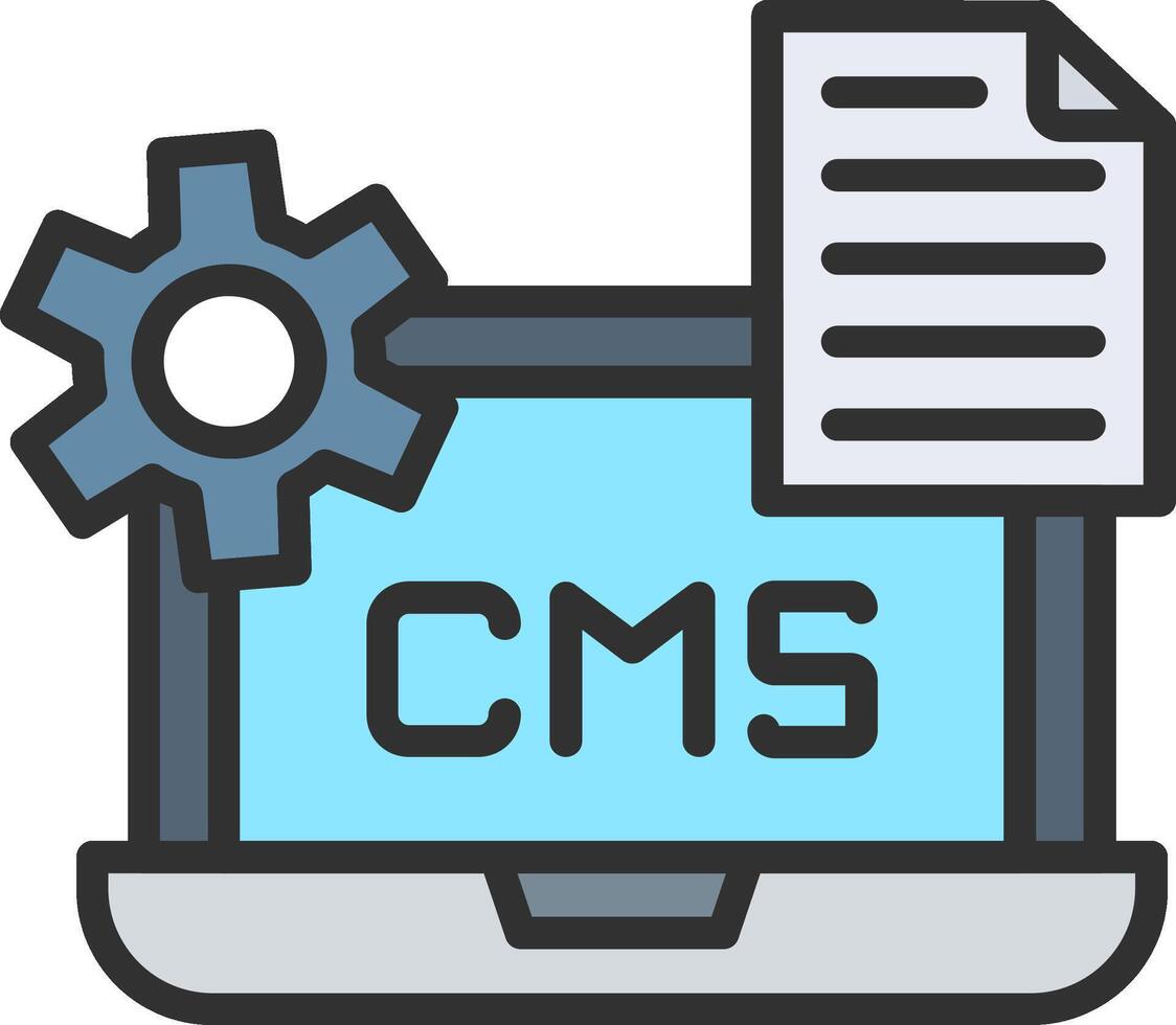 Cms Modern Interface Badge vector