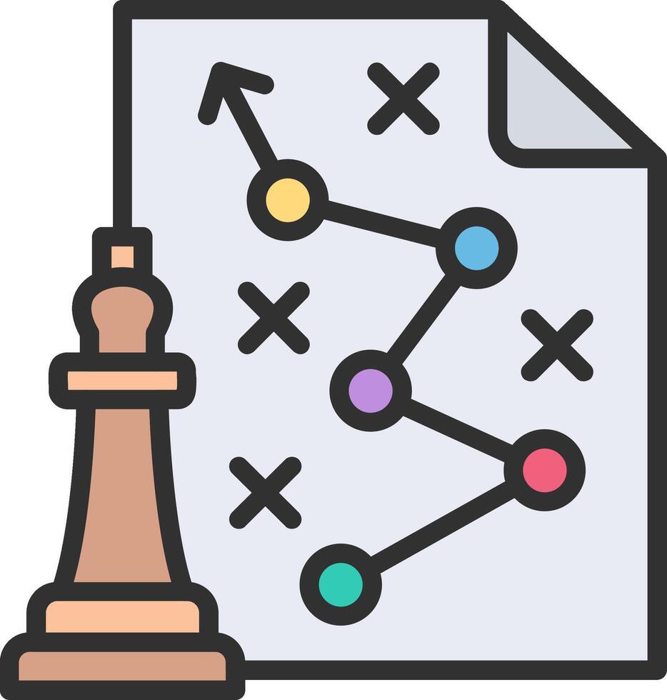 Content Strategy Flat Symbol vector