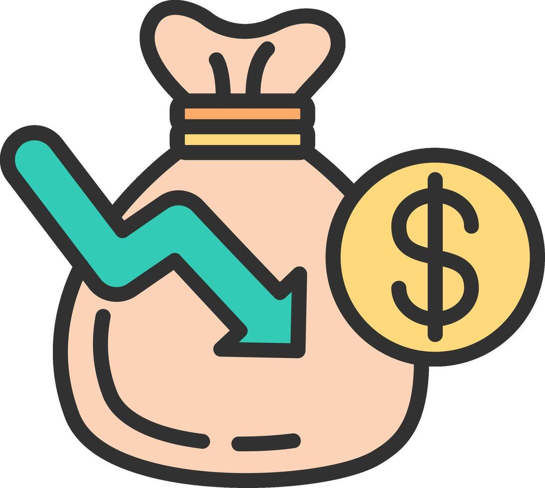 Money Bag Interactive UI Design vector