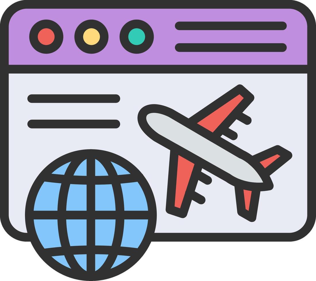 International Color Stroke Symbol vector