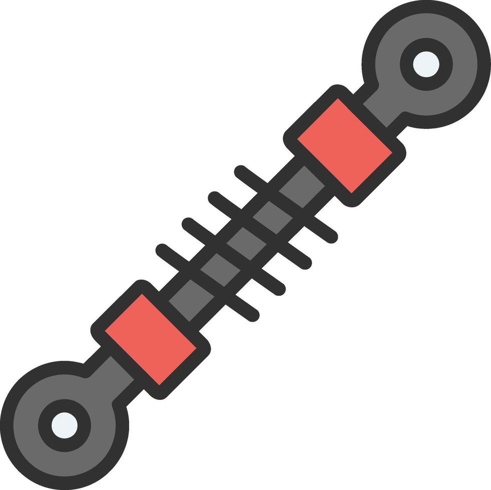 Shock Absorber Digital Outline Piece vector