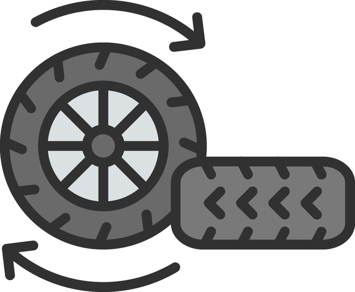 Tire Color Enhanced Graphic vector