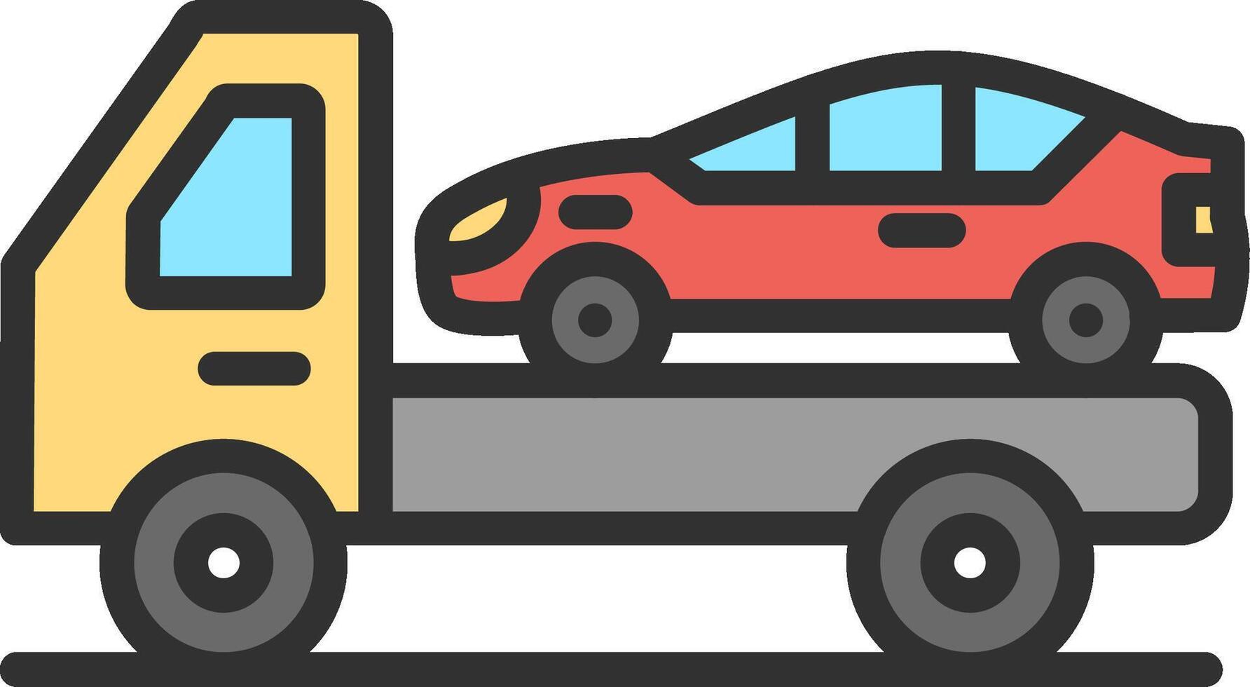 Truck Simplified Line Mark vector