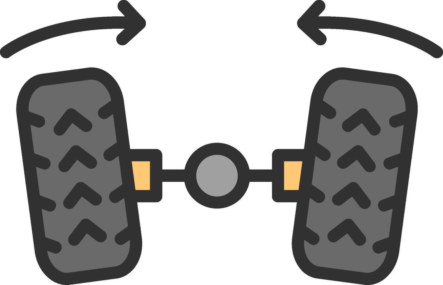 Wheel Alignment Elegant Shape Symbol vector