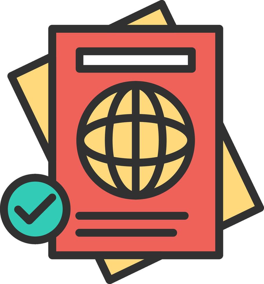 Passport 3D Rendered Symbol vector