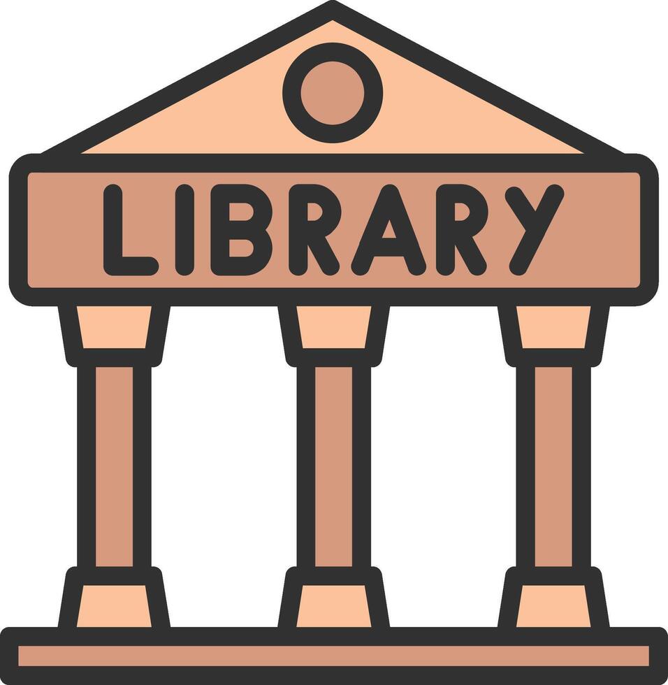 Library Sleek Visual Mark vector