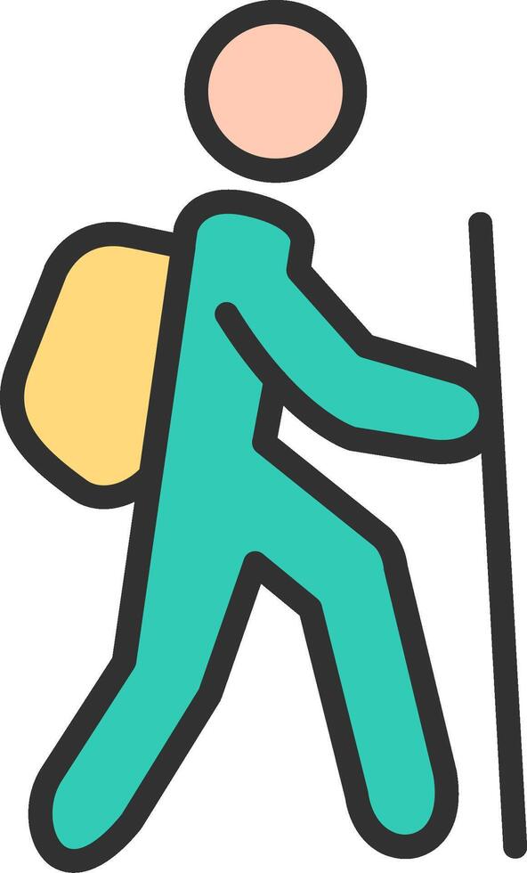 Tourist UX Focused Shape vector