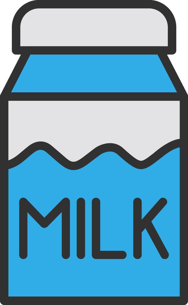 Milk Color Block Badge vector