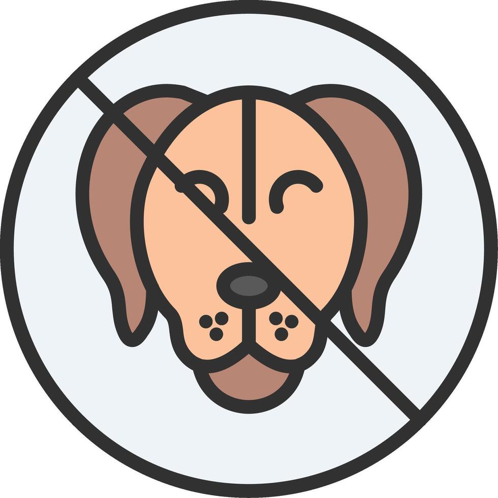 No Pets Minimal Graphic Visual vector