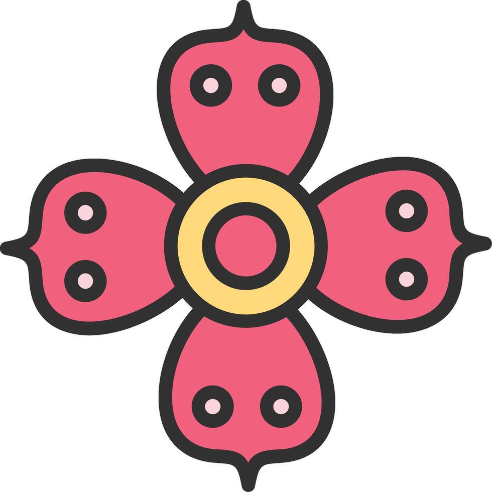 Rafflesia Soft Outline Graphic vector