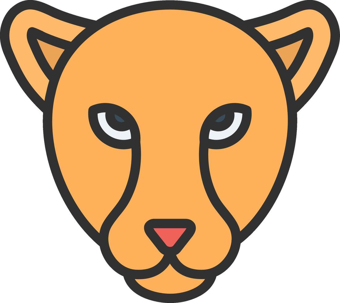 Jaguar Muted Color Design vector