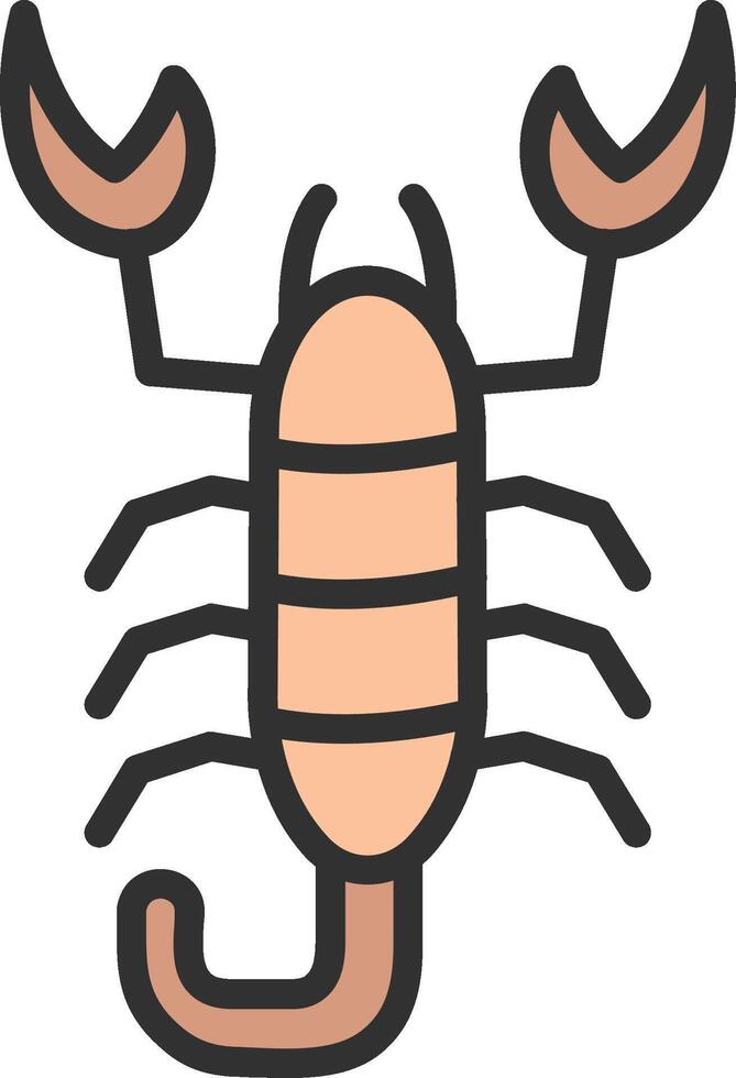 Scorpion Geometric Style Badge vector