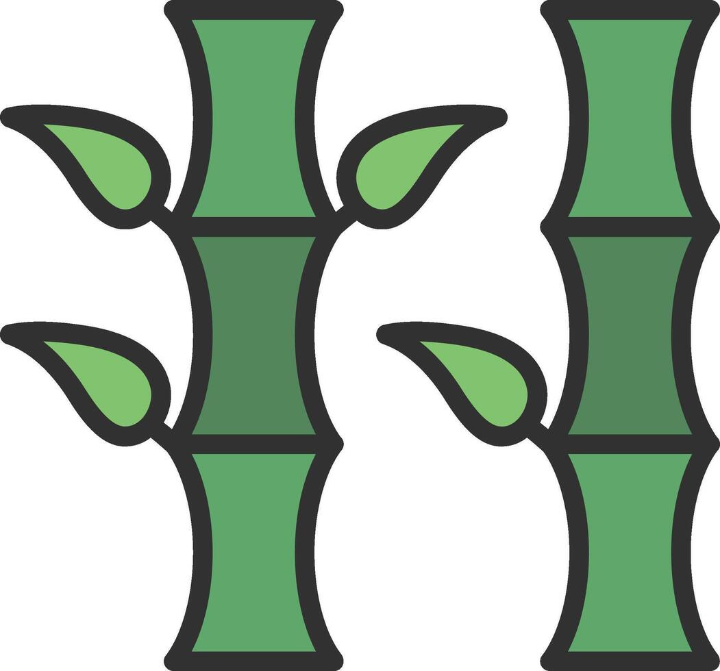Bamboo Clean Frame Object vector