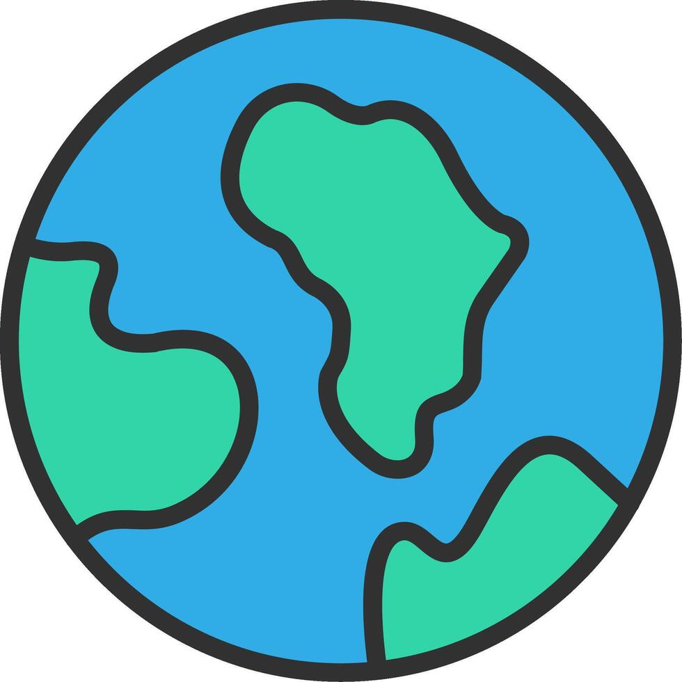 Planet Earth Color Enhanced Graphic vector