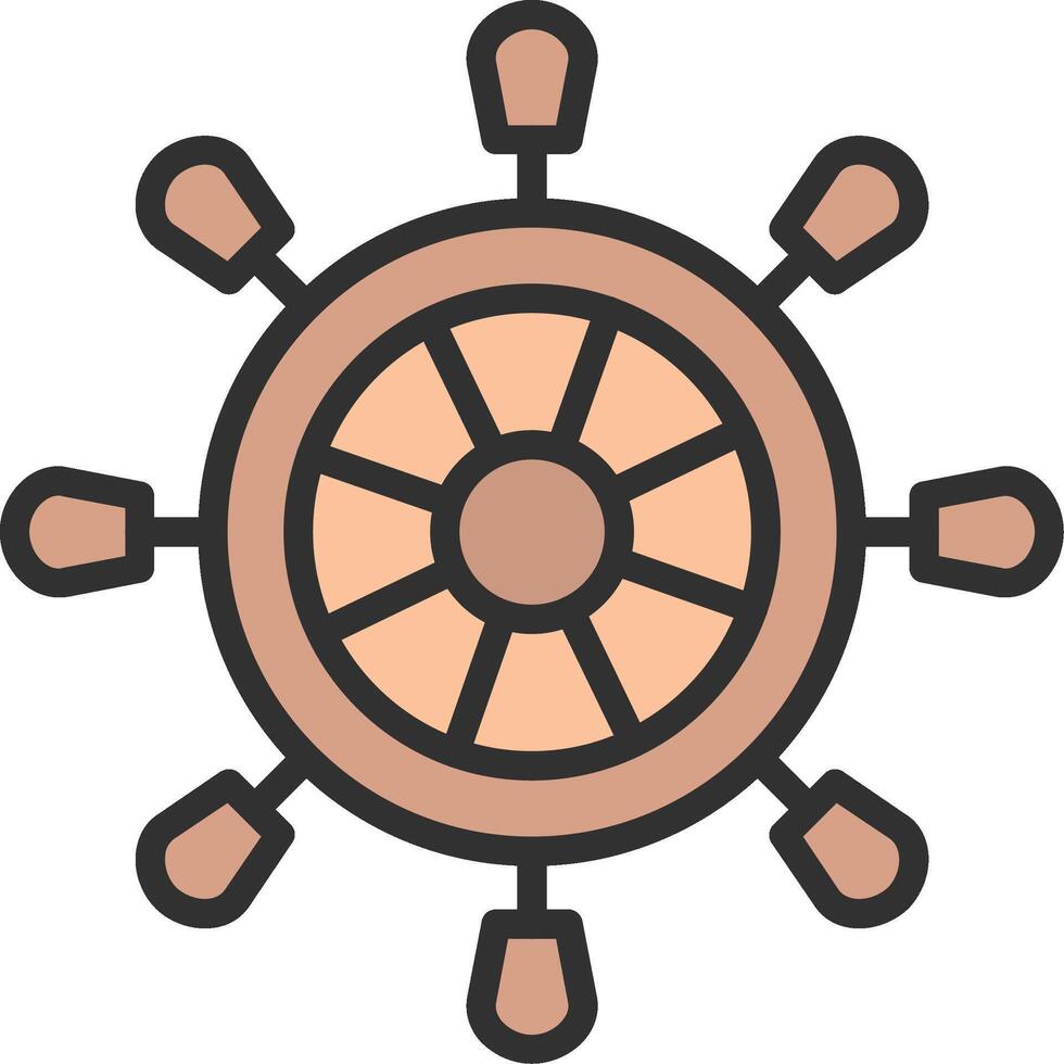 Helm Crisp Outline Artwork vector