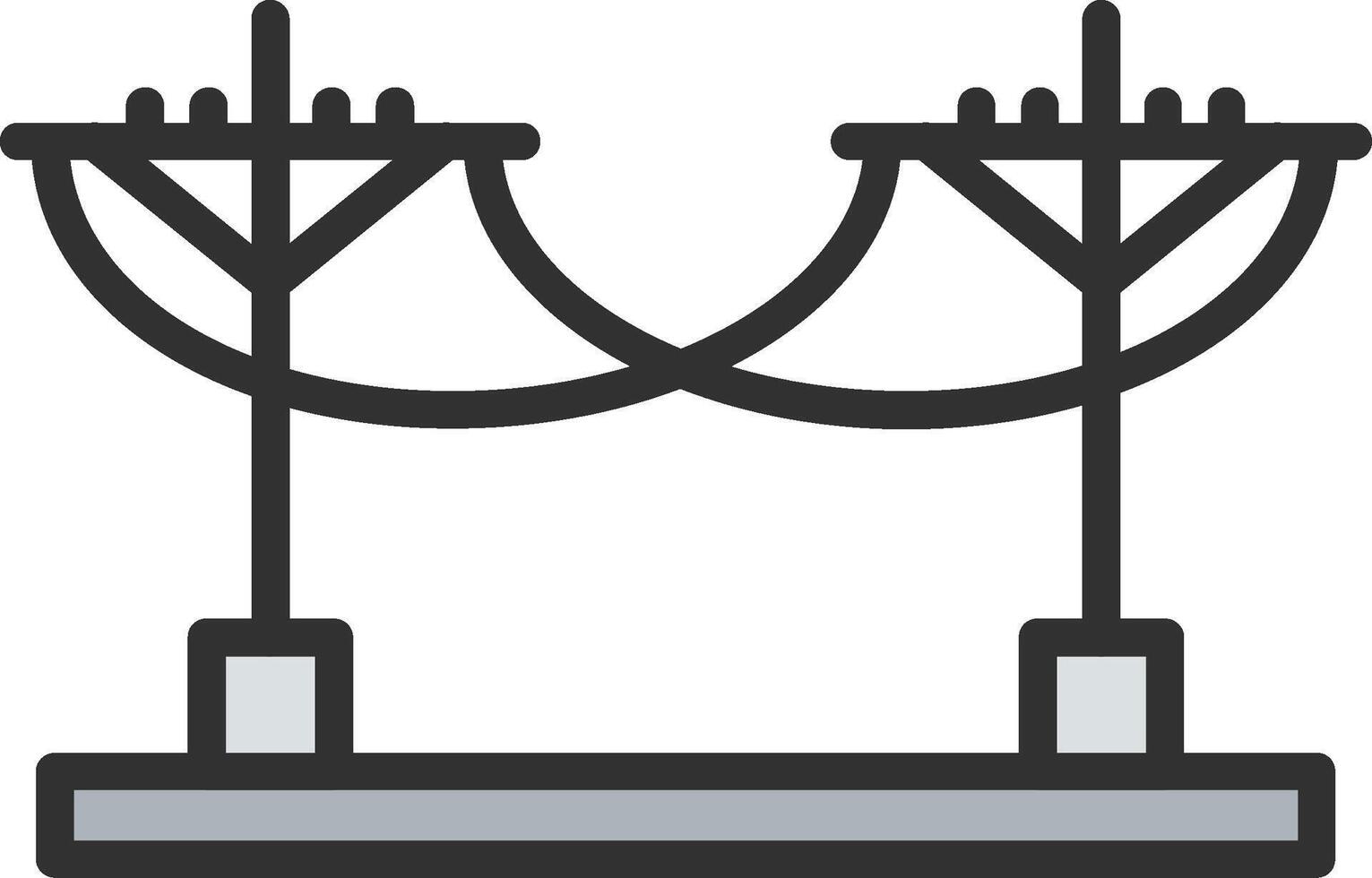 Electric Pole Minimal Graphic Visual vector
