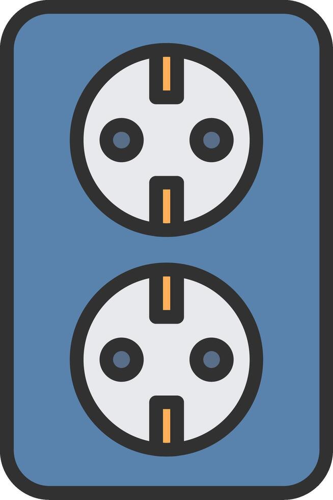 Socket Sharp Line Mark vector