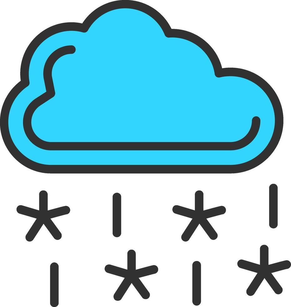 Sleet High Detail Shape vector