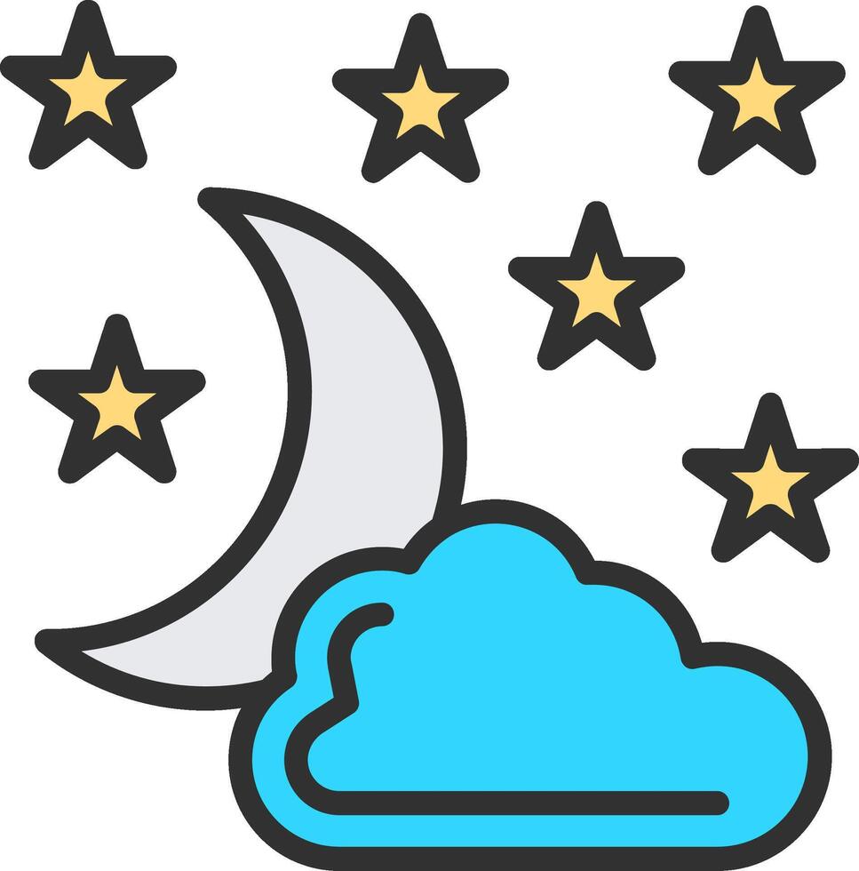 Night Interactive Symbol vector