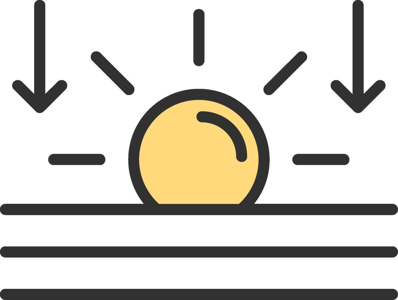 Horizon Dark Mode Symbol vector