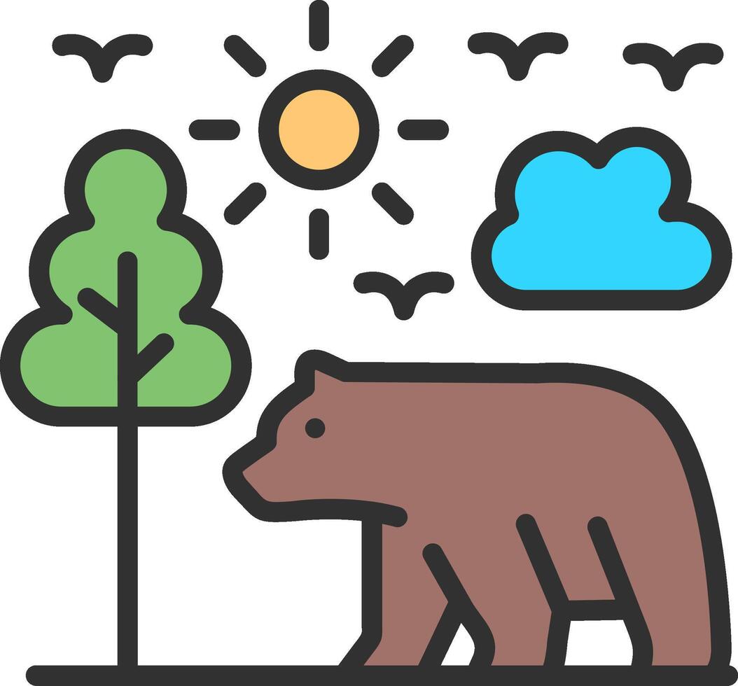 Bear Geometric App Mark vector