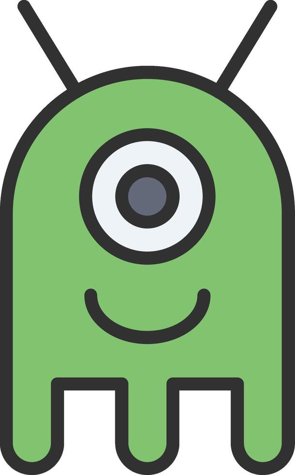 Extraterrestrial Simplified Design Piece vector