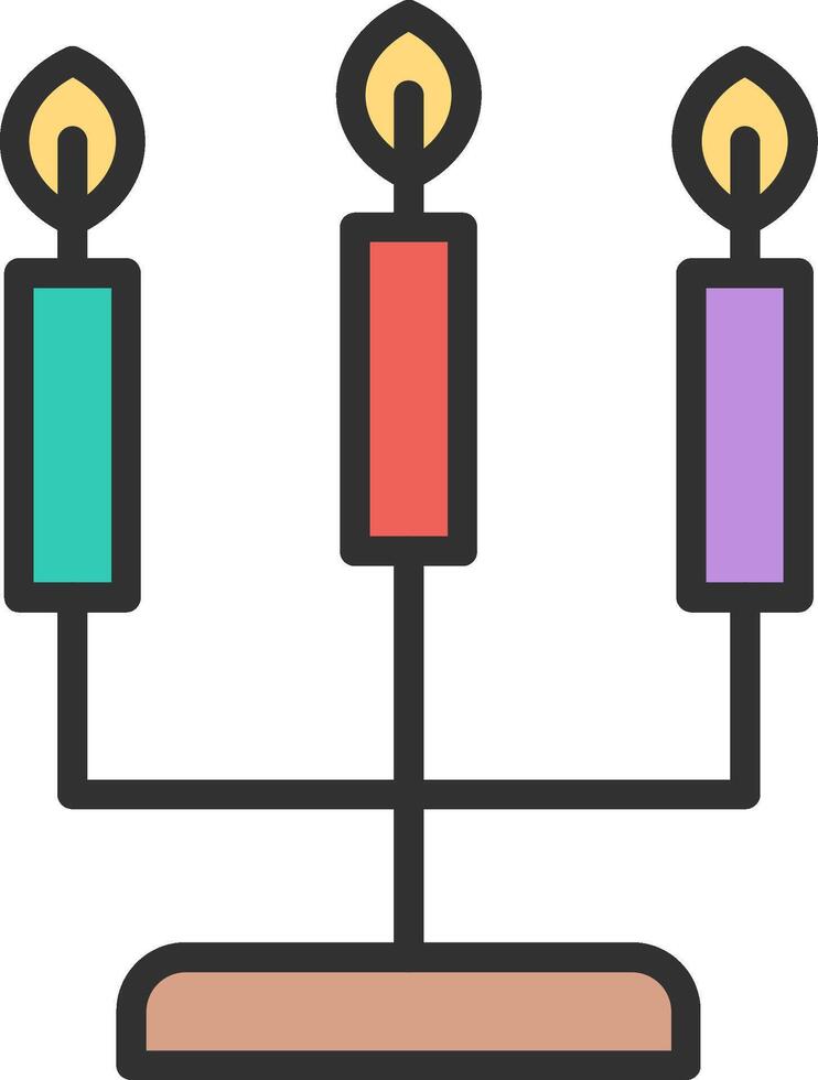 Candlestick 3D Rendered Symbol vector