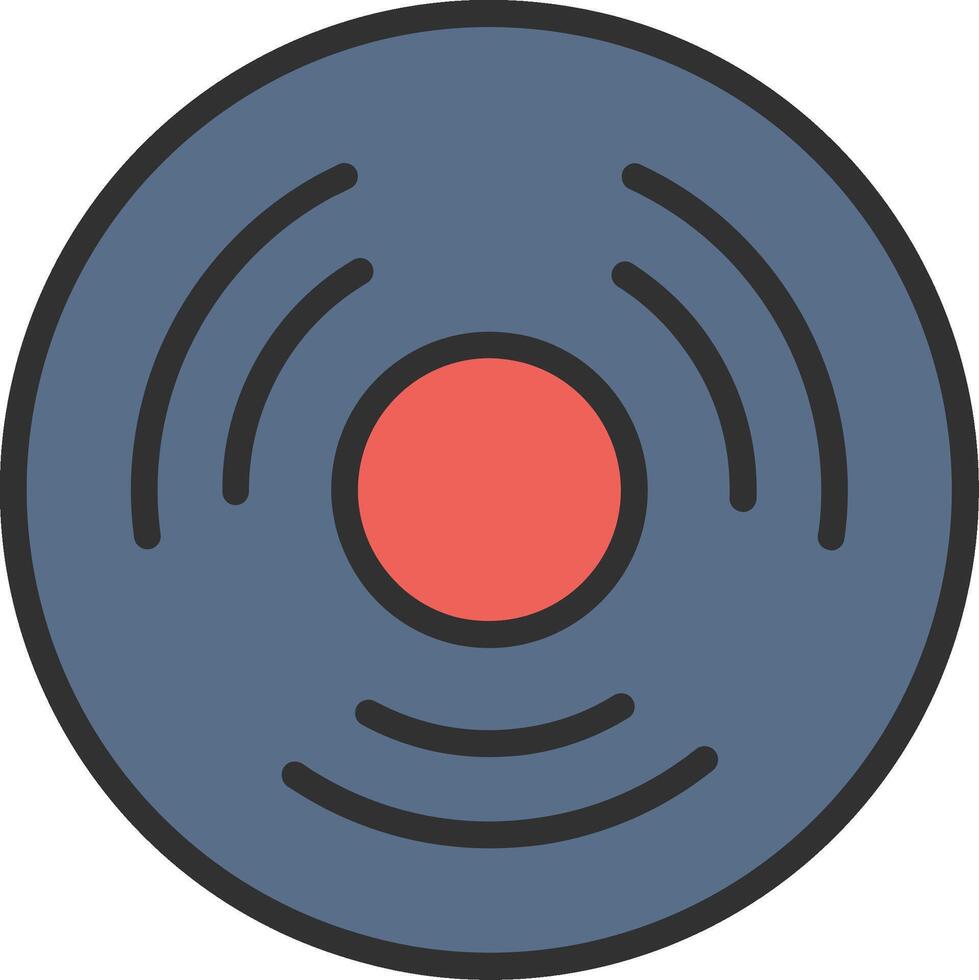 Disc Futuristic App Badge vector
