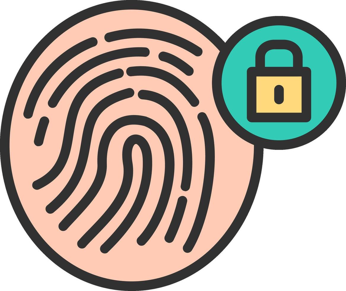 Lock Stylish UX Piece vector