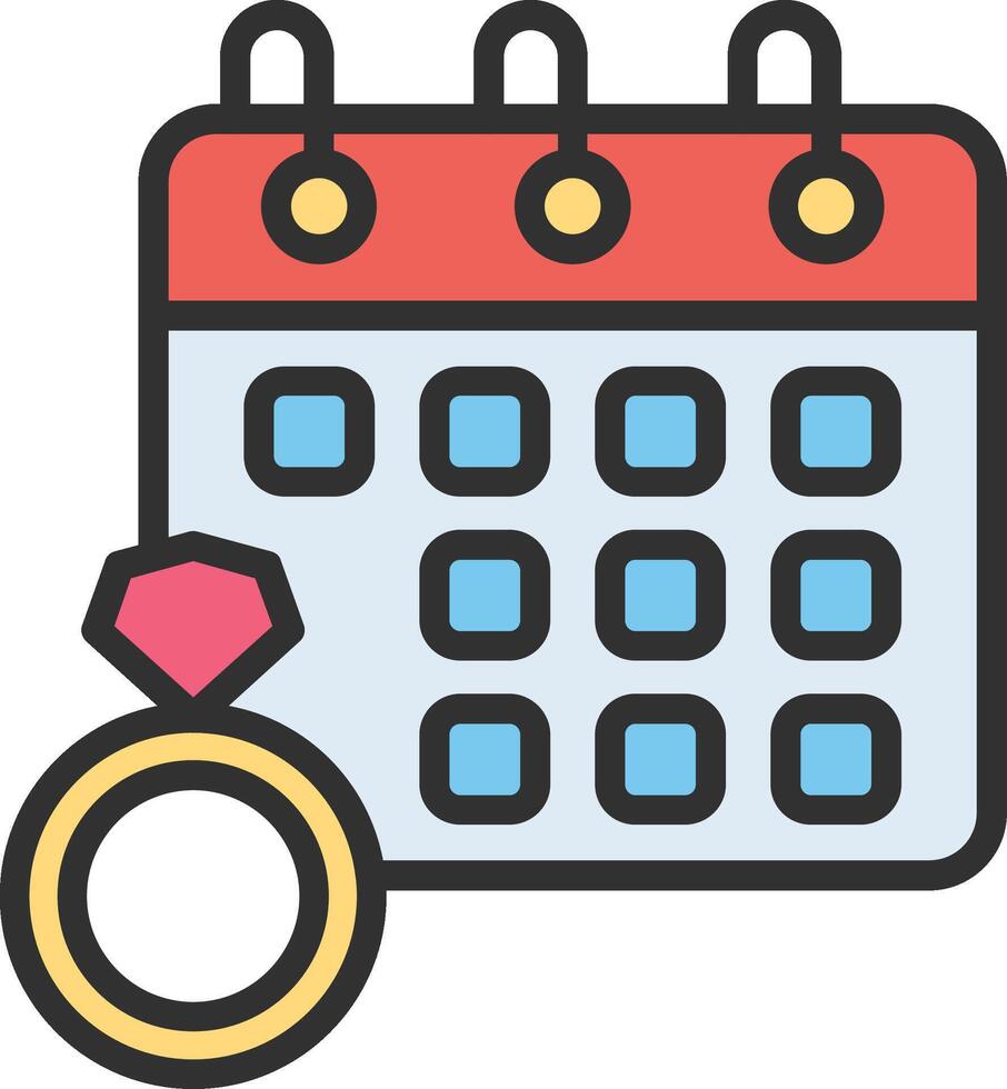 Wedding day UX Focused Shape vector