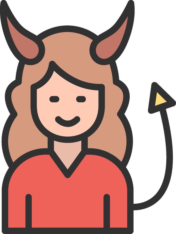 Devil User-Friendly Drawing vector