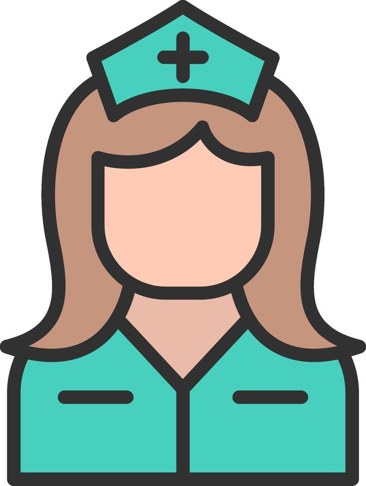 Nurse Flat Design Piece vector