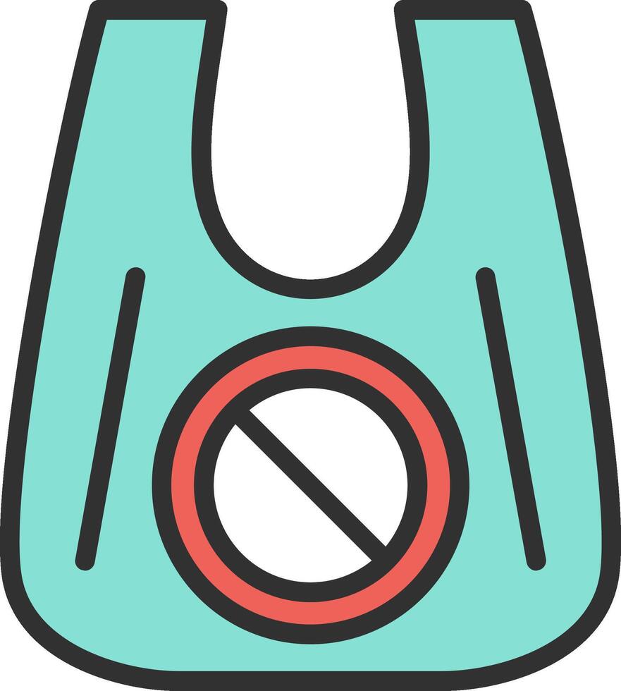 Plastic Bag Gradient Style Element vector