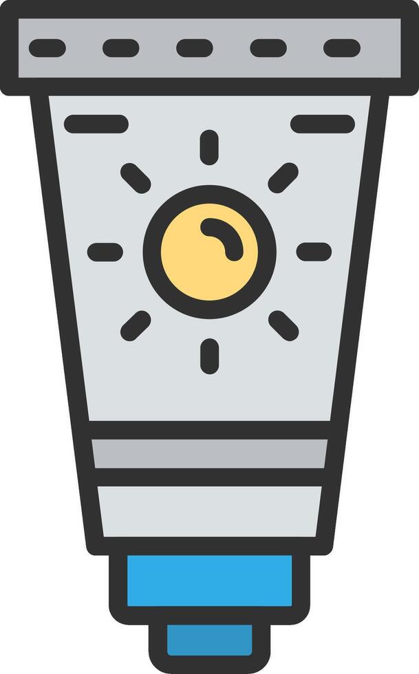 Sunscreen Cool Tone Form vector
