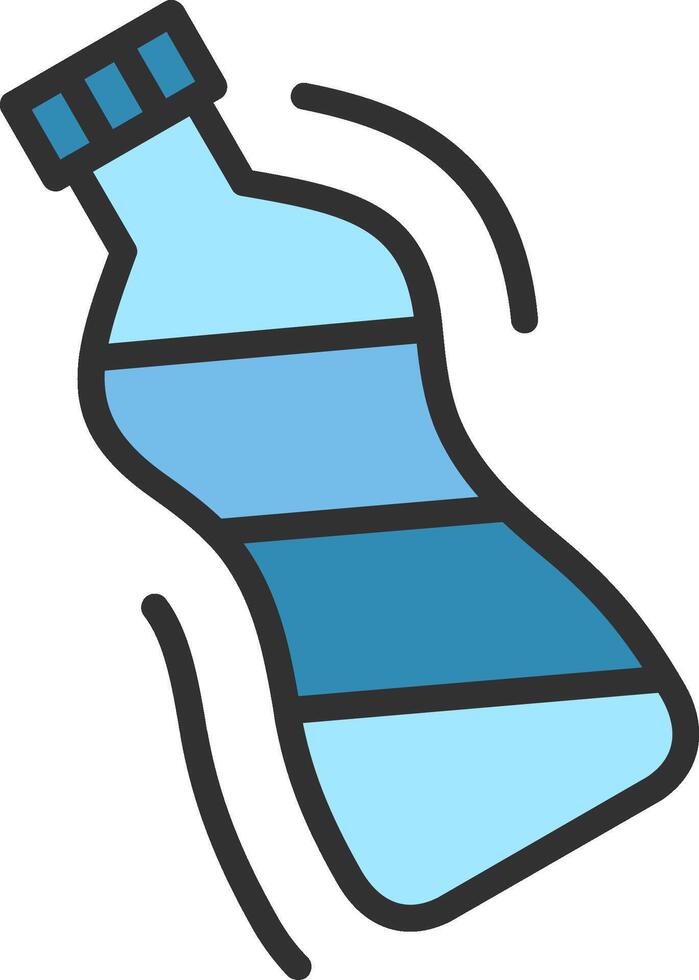 Plastic Bottle 3D Interface Shape vector