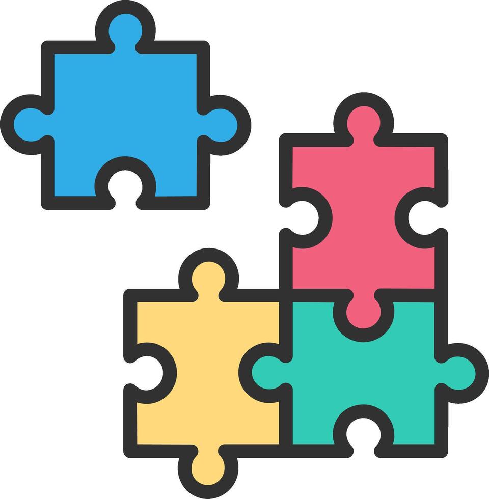 Puzzle Clean Frame Object vector