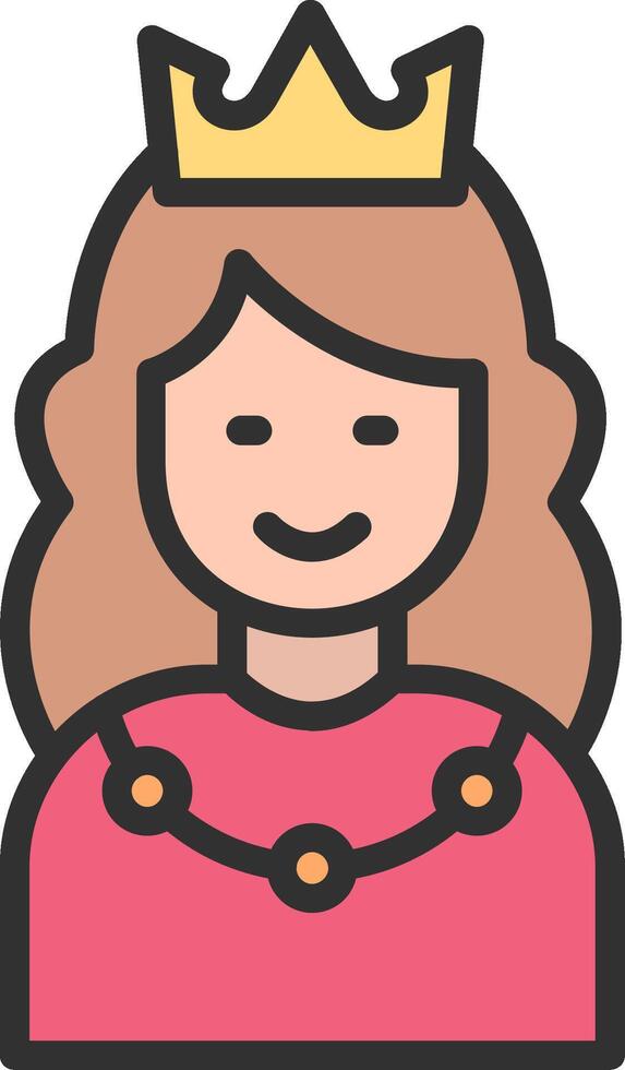 Princess Interactive Symbol vector