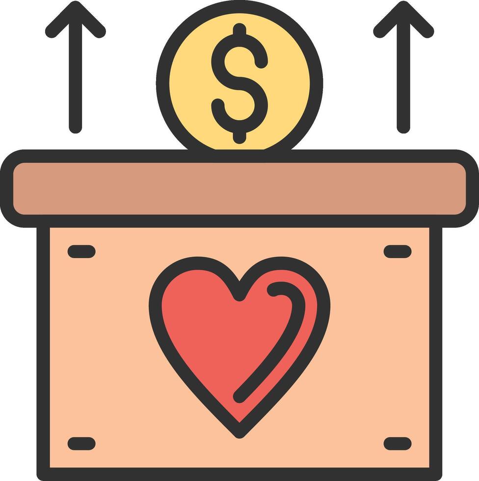 Fundraising Elegant Flat Illustration vector