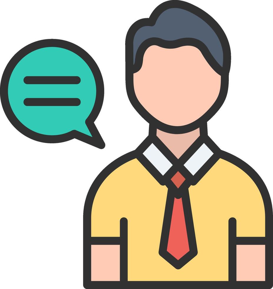 Interview Color Enhanced Graphic vector