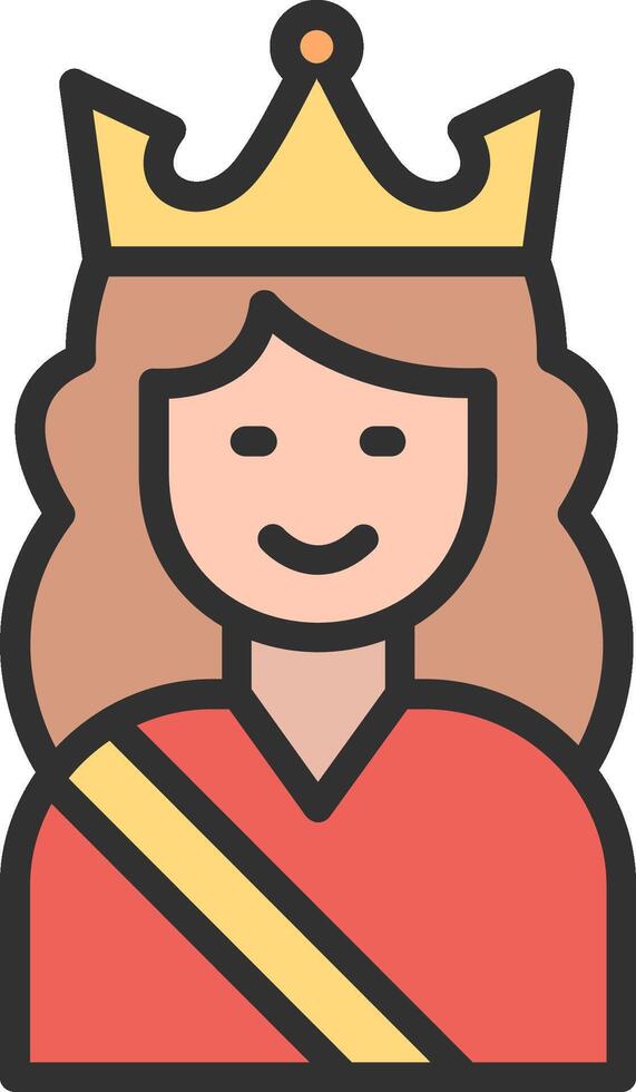 Queen High Contrast Badge vector