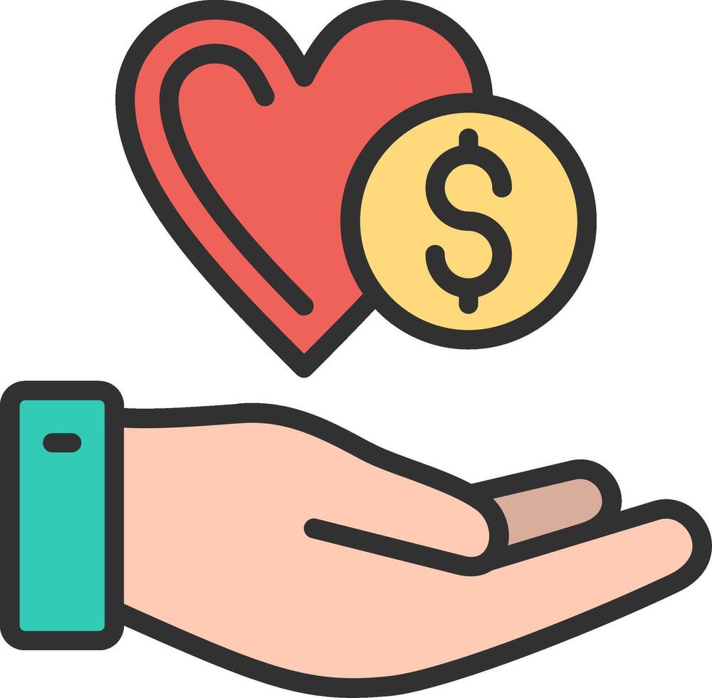 Charity High Detail Shape vector