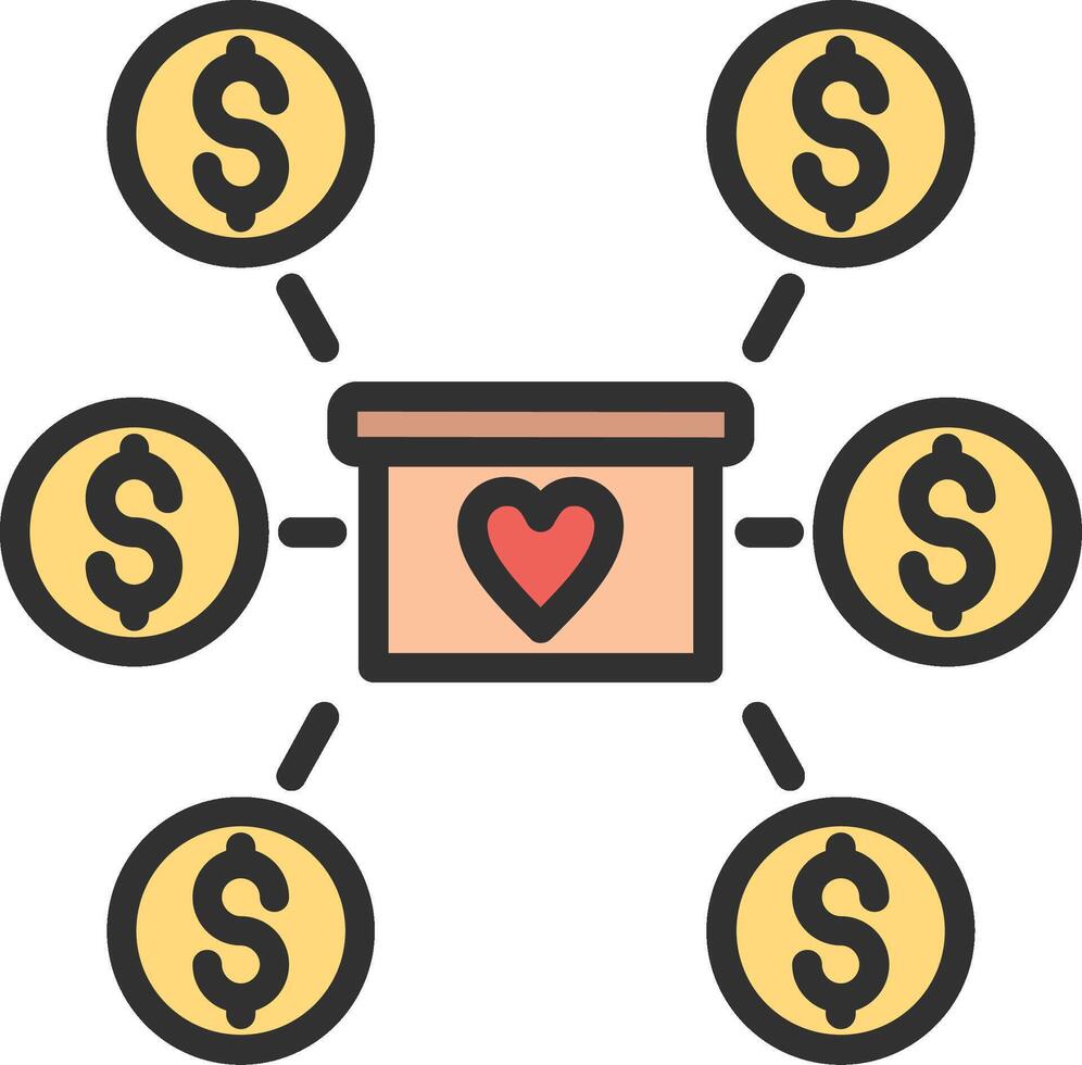 Crowdfunding Digital App Concept vector