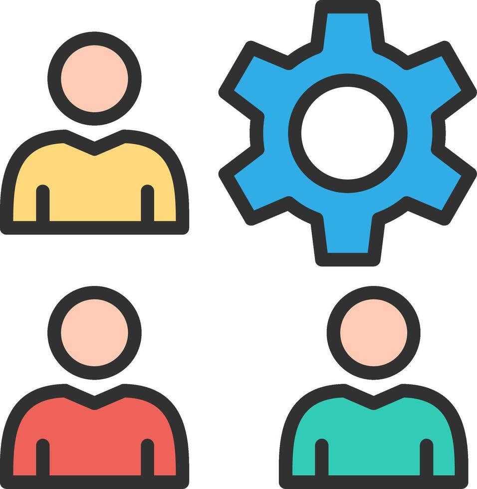 Team Management Clean Frame Object vector
