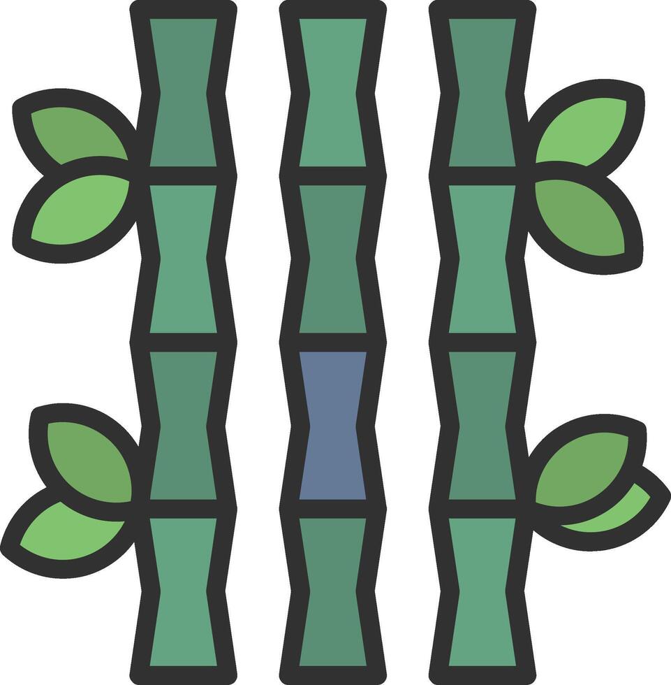 Bamboo Sharp Edge Visual vector
