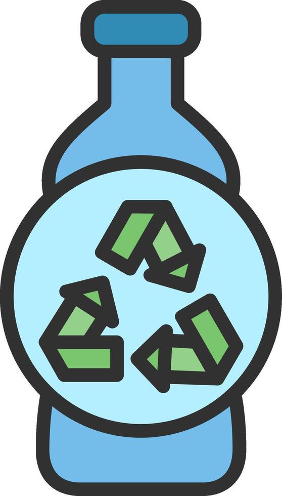Recycling Simplified Design Piece vector