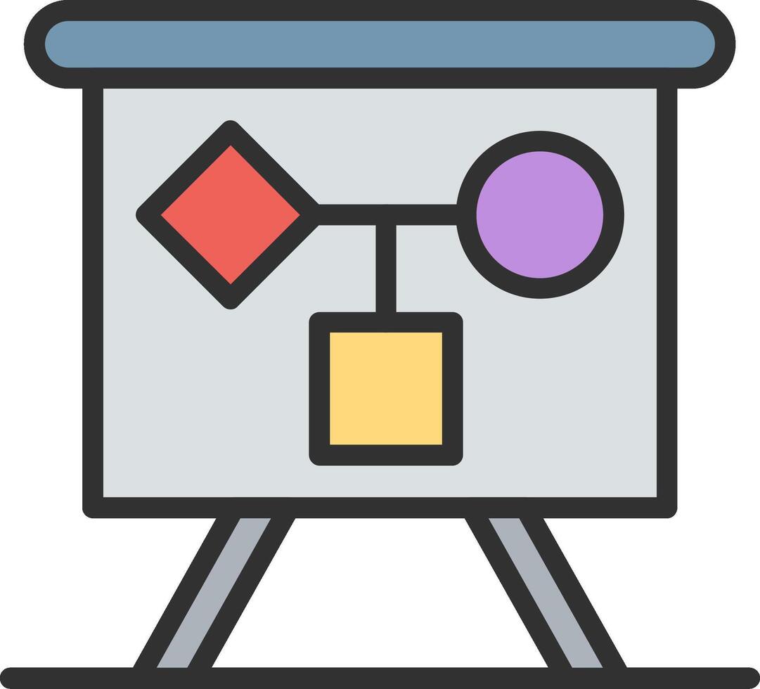 Planning Flat Design Piece vector