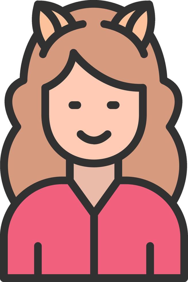 Cat Ears Clean UI Concept vector